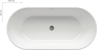 Акриловая ванна Ravak FREEDOM 1690х800 XC00100020 отдельностоящая